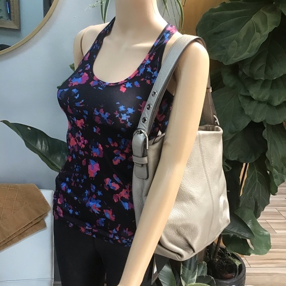 Coach Vintage Metallic Silver Leather Shoulder Satchel Duffel Bag Purse - Picture 8 of 15